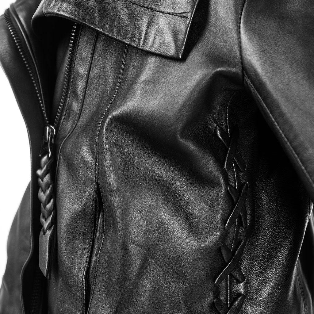 Zoey Rae Leather Jacket - Jennifer Haley Handbags