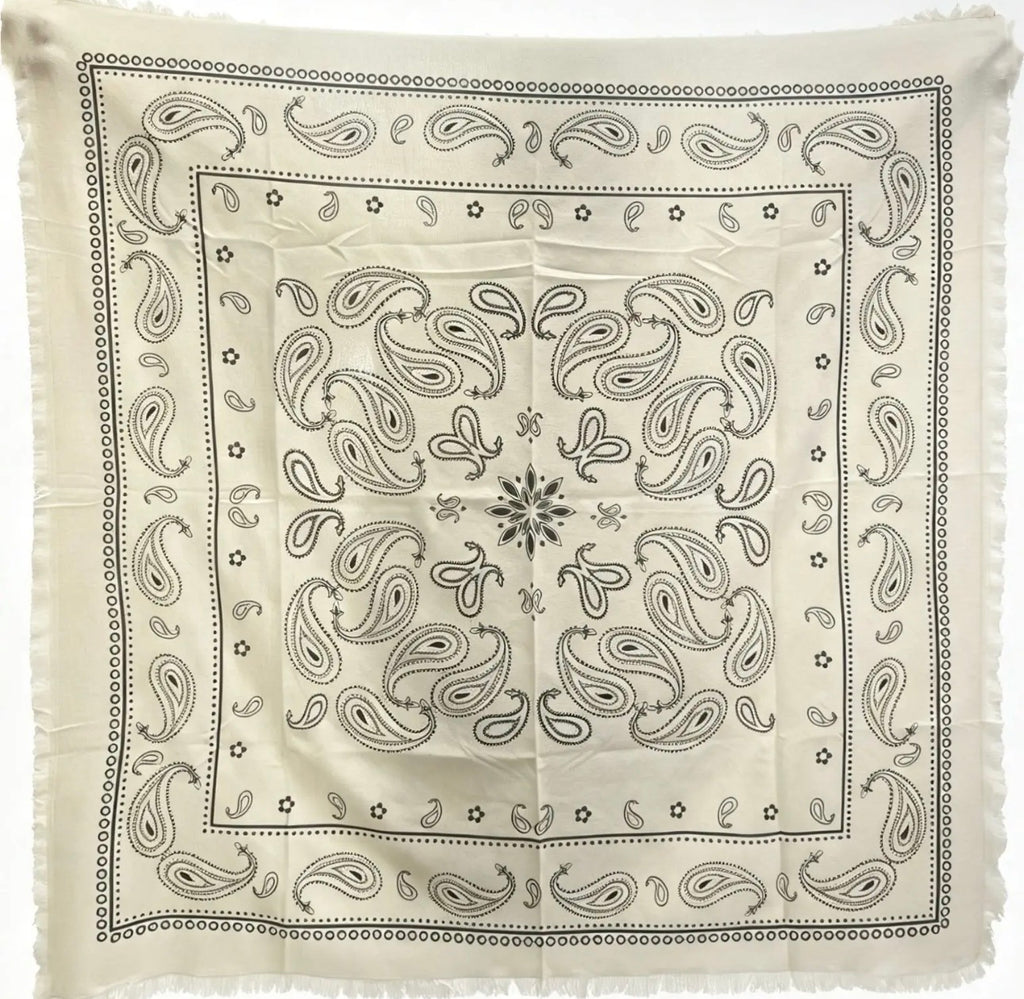 Square Woolen Paisley Scarf