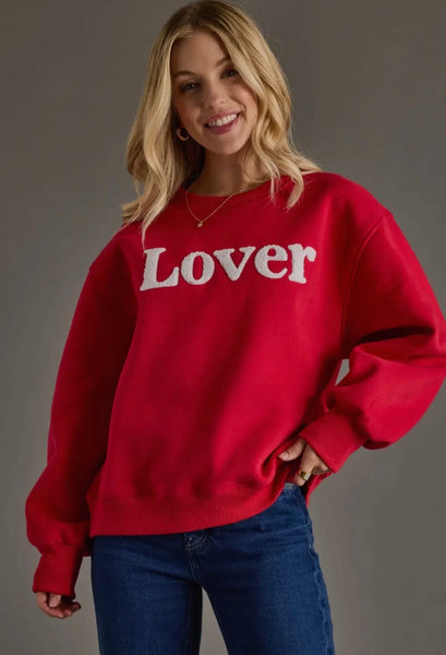 LOVER red sweatshirt