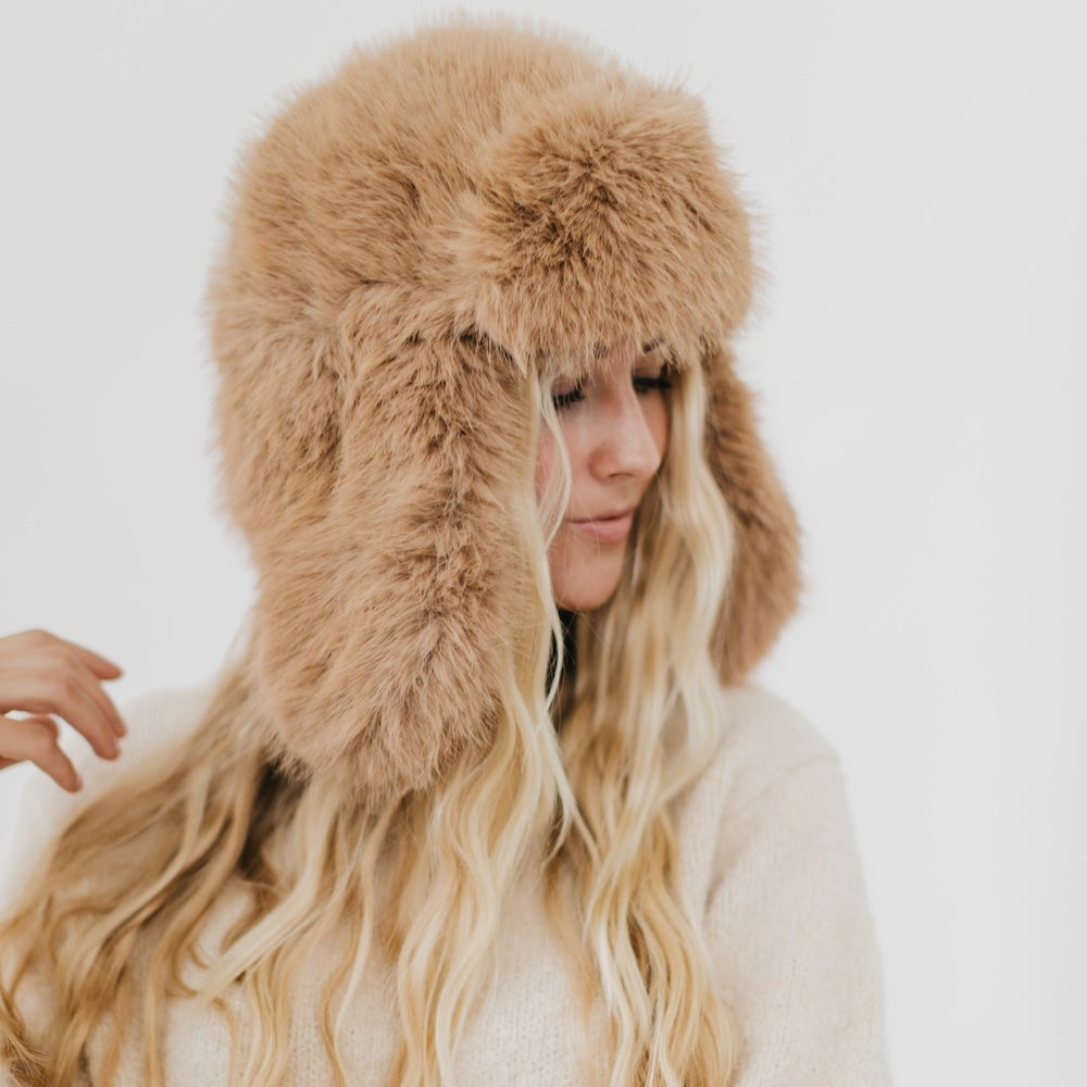 Bonnie Bomber Faux Fur Hat