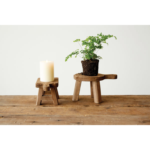 Wooden Pedestal Tray and Display