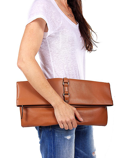 Jennifer Haley - Oversized Clutch With Hardware - Jennifer Haley Handbags